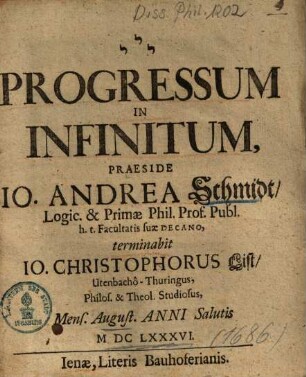 Progressum In Infinitum