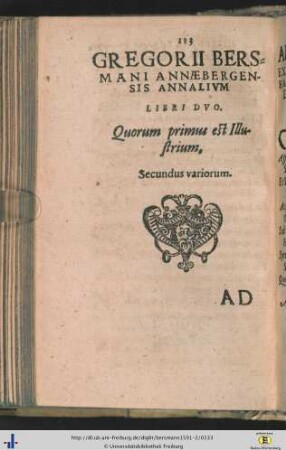 Annalium libri duo.