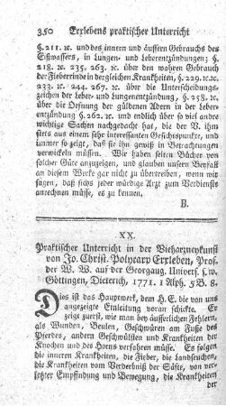 Praktischer Unterricht in der Vieharzneykunst.