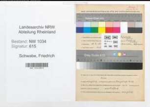 Entnazifizierung Friedrich Schwabe , geb. 19.04.1880 (Hauptmann)