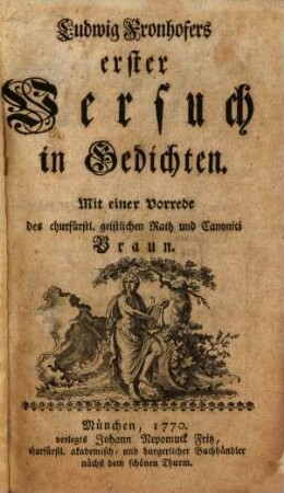 Ludwig Fronhofers erster Versuch in Gedichten