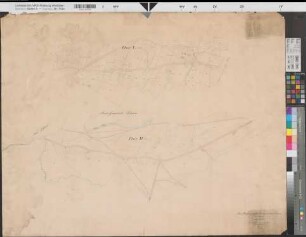 Kamen (Kamen) - Lünen (Lünen) Straßenverlauf (Katasterauszug) Blatt 2 Lünen 1851 1 : 2500 71 x 90 Zeichnung Voswinkel KSA Nr. 401b