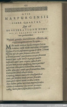 Liber Quartus, Qui Est, De Generatione Hominis Et Organis Ad Eam rem pertinentibus