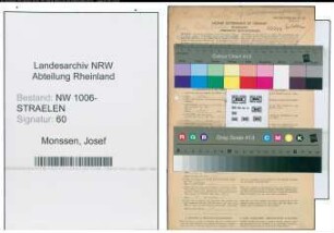 Entnazifizierung Josef Monssen , geb. 01.04.1903 (Schuhmacher)