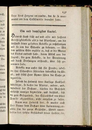 Ein und dreyßigstes Kapitel. - Das fünf und dreyßigste Kapitel.