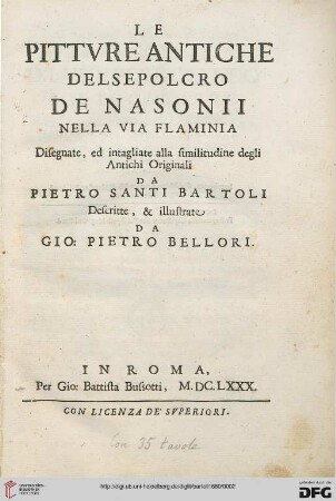 Le Pittvre Antiche Del Sepolcro De Nasonii Nella Via Flaminia