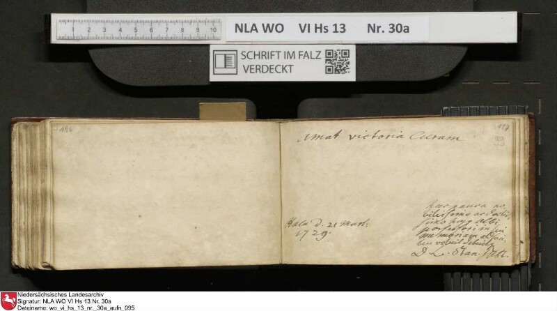Stammbuch des U. J. Schrader aus Hannover