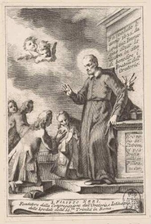 Wunder des Filippo Neri im Jahr 1622: Ein Bildnis segnet die Mitbrüder