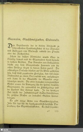 Glasmalen, Glasschmelzfarben, Edelmetalle