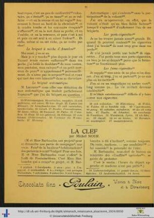 La clef.