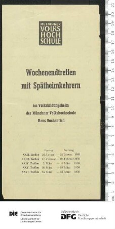 Beilage zum Programm 1. Trimester 1956