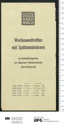 Beilage zum Programm 1. Trimester 1956