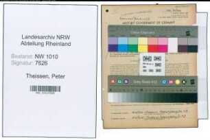 Entnazifizierung Peter Theissen , geb. 03.10.1897 (Malermeister)