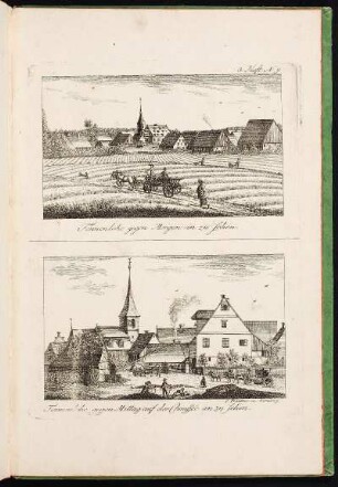 [9a] = 3. Heft N. 9 Tennenlohe gegen Morgen an zu sehen. - Erlangen-Tennenlohe.