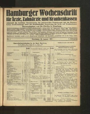 Nr. 4. 22. Januar 1922