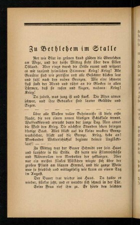 106-120, Zu Bethlehem im Stalle