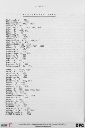 Autorenregister