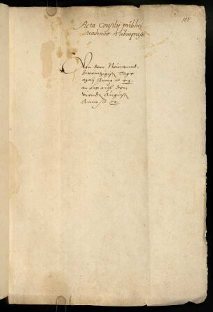 Sommerhalbjahr 1549. Rektorat Johann Sichard