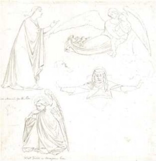 Lange, Ludwig; Lange - Archiv: XII.3 Malereien, vorw. figürlich (it. Renaissance) - u. a. Jüngste Gericht von Andrea Oreagna, Pisa (Details)