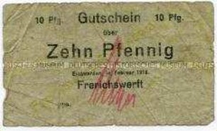 Einswarden Notgeld 10 Pfennig