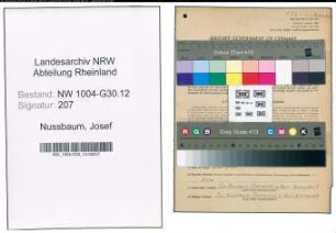 Entnazifizierung Josef Nussbaum , geb. 11.09.1898 (Schiffsfuehrer)