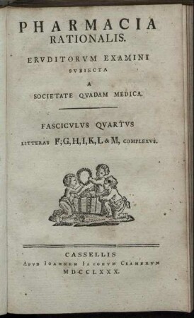Fasciculus Quartus Litteras F, G, H, I, K, L & M, Complexus.