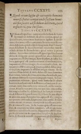 Titulus CCXXVI. - Titulus CCXXXVI.
