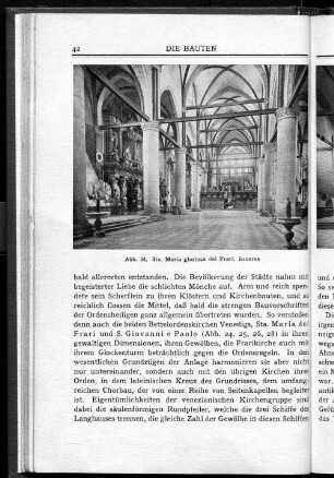 Abb. 24. Sta. Maria gloriosa dei Frari. Inneres