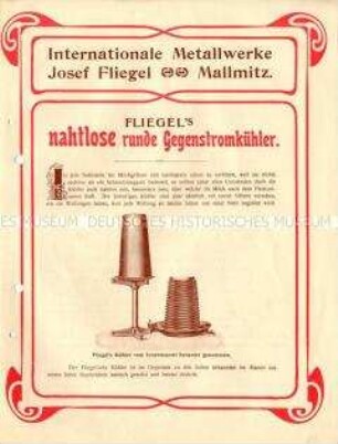Fliegel`s nahtlose runde Gegenstromkühler.