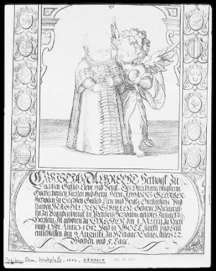 Grabplatte für Christian Albrecht, Herzog zu Sachsen, gest. 1612