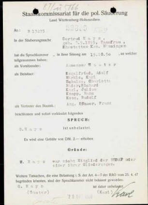 Hayn, Gertrud