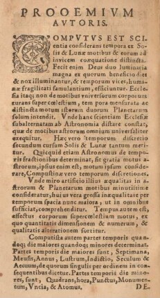 Prooemivm avtoris.