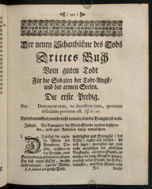 433-462, Erste Predig - fünffte Predig