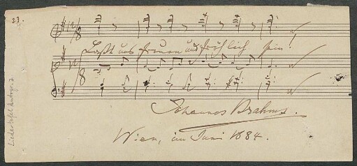 Laßt uns freuen und fröhlich sein (Incipit der Unterlage) : aus: Triumphlied