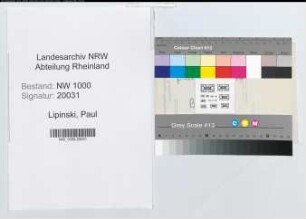 Entnazifizierung Paul Lipinski, geb. 27.10.1894 ()