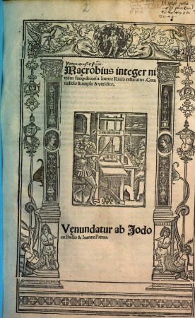 Macrobius : Cum indicio & amplo & veridico