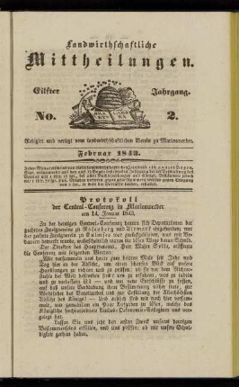 Eilfter Jahrgang. No. 2.