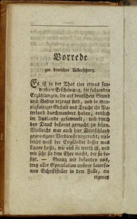 Vorrede zur deutschen Uebersetzung