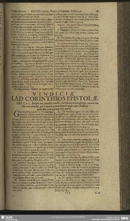 Vindiciae I. Ad Corinthios Epistolae
