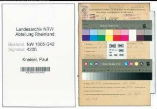 Entnazifizierung Paul Kneisel , geb. 24.12.1899 (Maschinist)