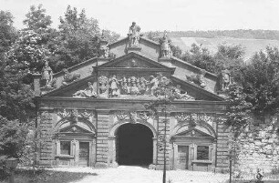 Würzburg: Neutor der Festung, von oben