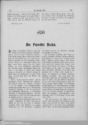 Die Parochie Bocka