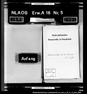 Urkundenabschriften betr. das Münzwesen im Fürstentum Osnabrück (13. - 15. Jh.)