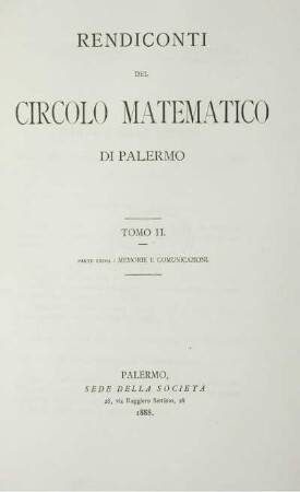2: Rendiconti del Circolo Matematico di Palermo
