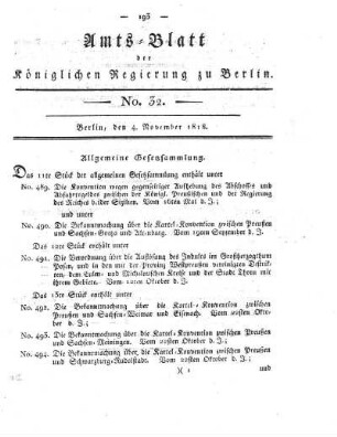 No. 32, 4. November 1818