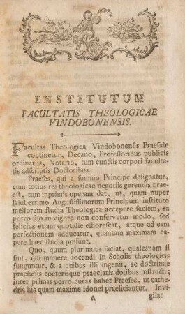 Institutum facultatis theologicae vindobonensis.