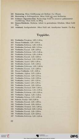 Teppiche (Nr. 515-579)