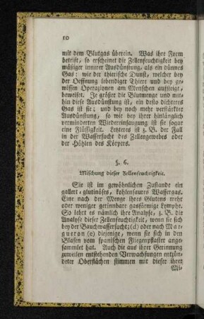 §. 6. Mischung dieser Zellenfeuchtigkeit.