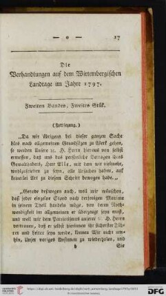 Zweiten Bandes, Zweites Stuek.