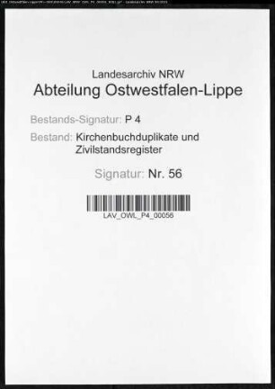 Kirchenbuchduplikate der evangelischen Gemeinde (GHT 1860-1869, T 1870, GHT 1871-1872, GHT 1874). (Gemeinde: Derne, evangelische Gemeinde)